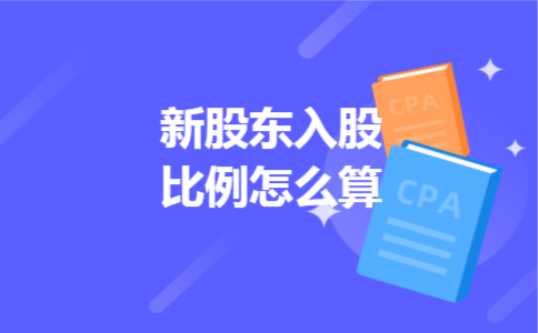 新股东入股比例怎么算