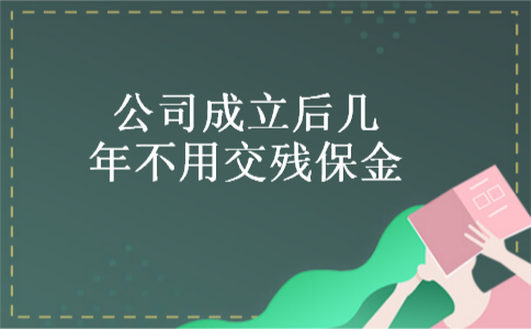 公司成立后几年不用交残保金