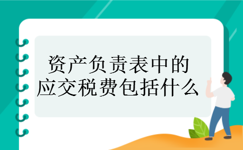 资产负责表中的应交税费包括什么