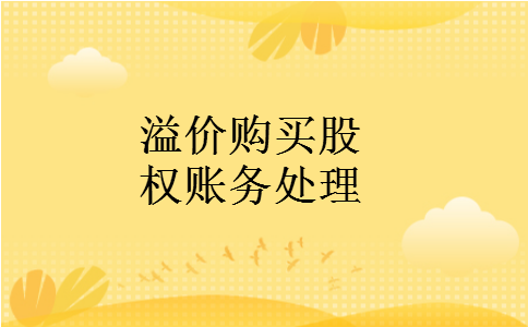 溢价购买股权账务处理 溢价购买股权账务处理