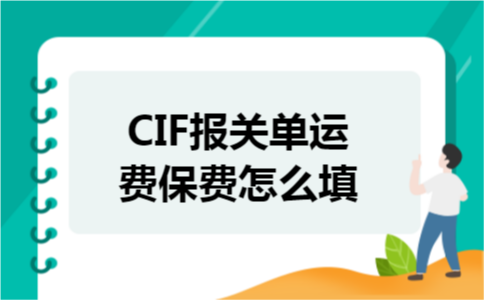 CIF报关单运费保费怎么填