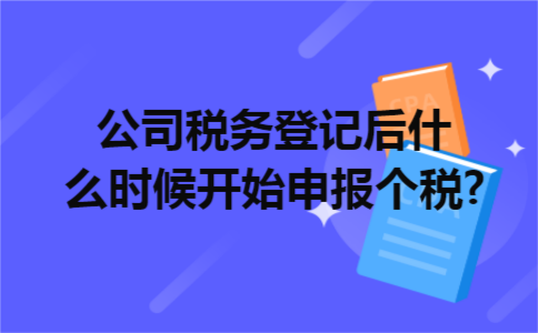 公司税务登记后什么时候开始申报个税?