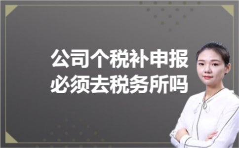公司个税补申报必须去税务所吗