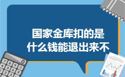 国家金库扣的是什么钱能退出来不