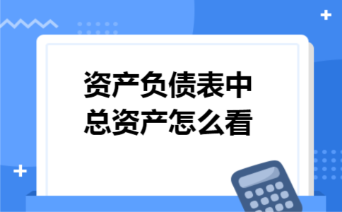 资产负债表中总资产怎么看