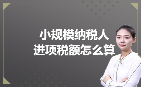 小规模纳税人进项税额怎么算